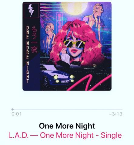 L.A.D Are Back With A Dystopian 80s Synth Pop Retro Cut 'One More Night'