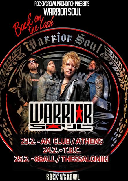 Warrior Soul Announce Greece Tour Dates