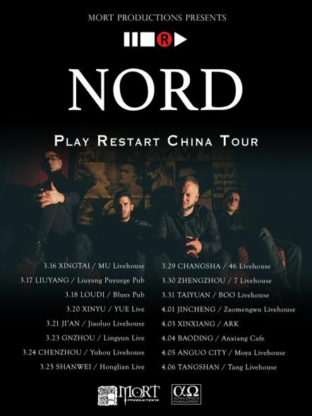 Nord Announce Headlining "Play Restart China Tour" For March/April!