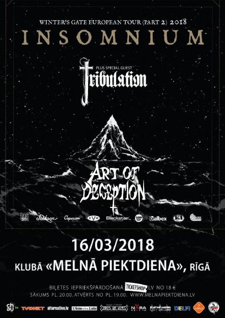 Art Of Deception To Join Insomnium + Tribulation In Riga And Vilnius!