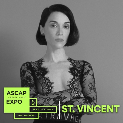 St. Vincent, Betty Who, Charlotte Caffey, Jojo, Priscilla Renea And A Dozen More Hitmakers Added To 2018 Ascap "I Create Music" Expo Lineup; May 7-9 At The Loews Hollywood Hotel
