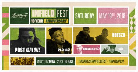 10th Annual Preakness Budweiser InfieldFest Announces Post Malone, Odesza And Full 2018 Artist Lineup