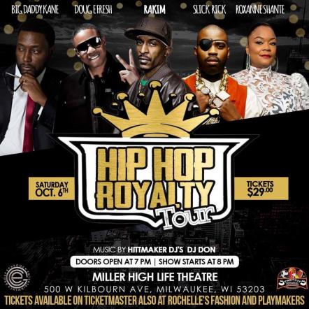 Hip Hop Royalty Tour Announced Ft. Rakim, Big Daddy Kane, Slick Rick, Doug E. Fresh & Roxanne Shante