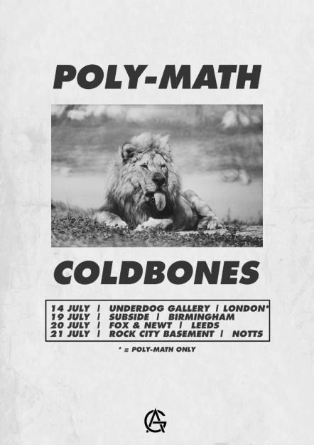 Poly-Math Announce July 2018 UΚ Tour With Coldbones