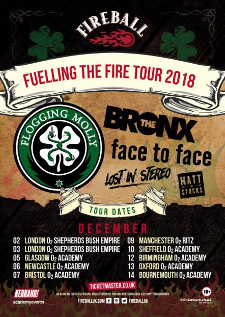 The Bronx Revealed As Very Special Guests For 'Fireball - Fuelling The Fire' Tour 2018