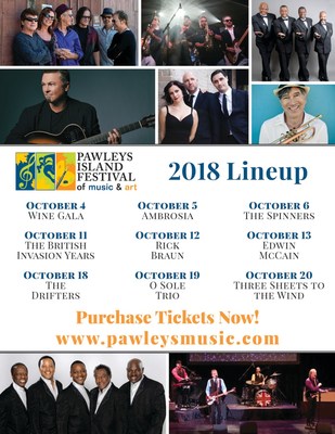 The Pawleys Island Festival Of Music & Art Announces 2018 Performance Schedule - Tickets Now On Sale