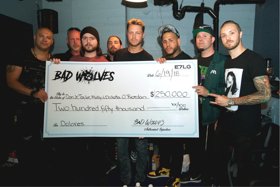 Dolores O'Riordan's Children Presented With $250,000 Check By Bad Wolves