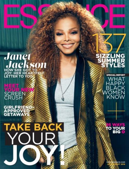 Janet Jackson Covers Essence Magazine's July/August "Happiness" Issue
