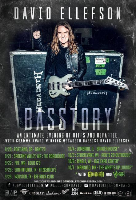 Megadeth Bassist David Ellefson Announces First Dates For His Basstory Tour