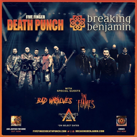 Five Finger Death Punch & Breaking Benjamin Announces Fall 2018 Arena Tour