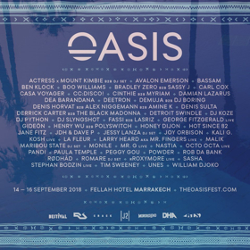 Morocco's Oasis Festival Announces Final Lineup With Sasha, Hot Since 82, Joy Orbison And More!