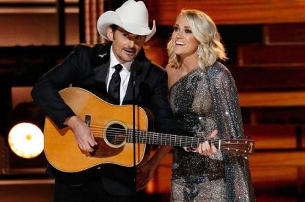 Brad Paisley & Carrie Underwood Return To Host 'The 52nd Annual CMA Awards' On ABC