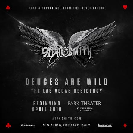 Aerosmith Is Coming! The Legendary Rock Band Announces Las Vegas Residency "Aerosmith: Deuces Are Wild" At Park Theater At Park MGM