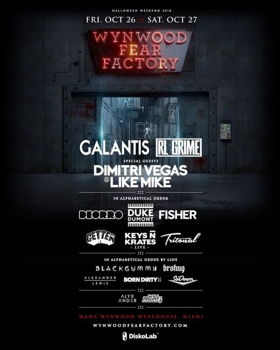 Wynwood Fear Factory Returns To Miami Halloween Weekend With Galantis, RL Grime And More