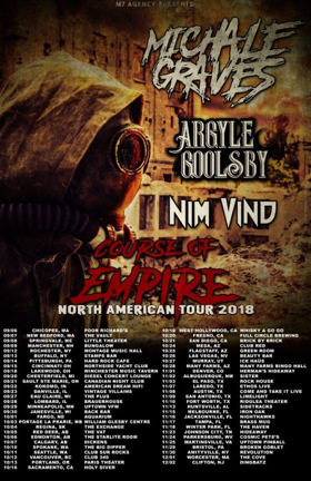Michale Graves Continues 'Course Of Empire' North American Tour In 2018, Set For Europe In 2019