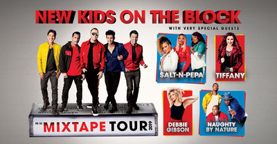 New Kids On The Block Announce The Mixtape Tour With Very Special Guests Salt-N-Pepa, Tiffany, Debbie Gibson & Naughty By Nature
