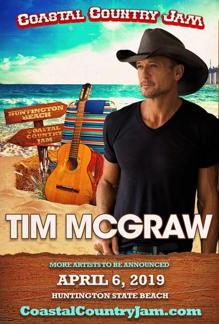 Coastal Country Jam Announces Tim McGraw To Headline