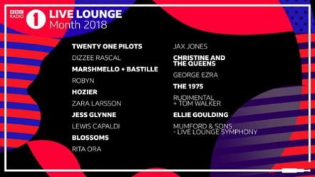 The 1975, Rita Ora, Twenty One Pilots And Mumford & Sons Set For BBC Radio 1's Live Lounge Month