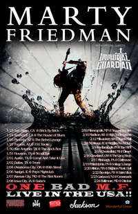 Marty Friedman 'One Bad M.F. Live!!' Out Now On Prosthetic Records; US Headlining Tour Starts January 23