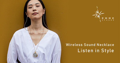 Emmesphere Sound Necklace Launches On Indiegogo - Fashionable Necklace With Built-In Wireless Headphones For Listening In Style
