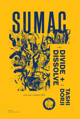 Sumac Announces US West Coast Tour In January 2019