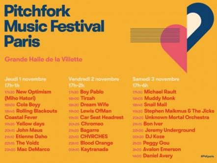 Pitchfork Music Festival Paris Announces Stage Times! Bon Iver, Kaytranada, Mac Demarco, Peggy Gou, Dj Koze, Dream Wife, Blood Orange & More To Play!