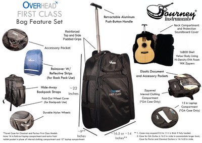 Journey Instruments To Introduce First Full-Size, Collapsible Guitar In A Carry-On Roller Bag