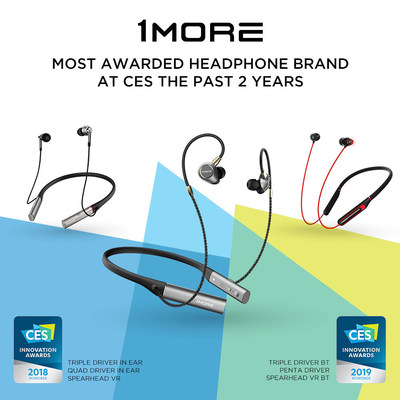 1MORE Headphones Are Top CES Honoree Award Winner For Two Years In A Row