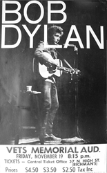 Avid Collector Announces His Search For 1965 Bob Dylan Concert Tour Blanks Featuring A Daniel Kramer Photograph Printed By Murray Printing Company
