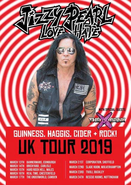 Jizzy Pearl Announce Love/Hate March Tour 2019