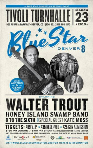 Blues Guitar Superstar Walter Trout Headlines Blue Star Denver 8 Benefit Concert