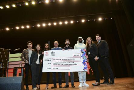 Wyclef Jean Joins VH1 Save The Music Foundation And Toyota To Present Music Technology Grant To South Philadelphia High School