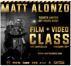 Video Director Matt Alonzo To Host The Film League Pop-Up Class In LA On February 23, 2019