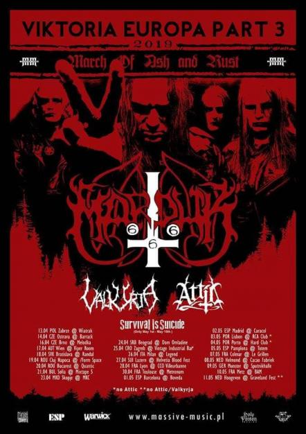 Survival Is Suicide To Tour Europe With Marduk In May!