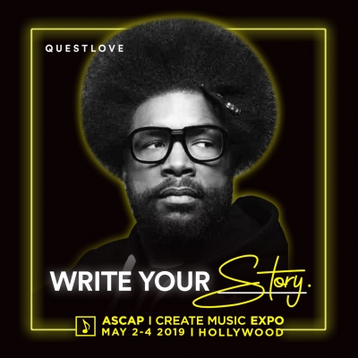 Questlove Keynote Added To ASCAP "I Create Music" Expo Lineup Plus "This Is Us" Composer Sidd Khosla, Tokimonsta, Freddy Kennett (Louis The Child), Priscilla Renea, Stephen Bishop