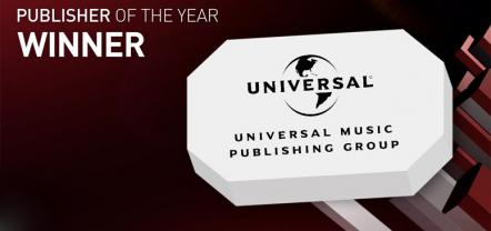 Universal Music Publishing UK Received The Award For Music Publisher Of The Year