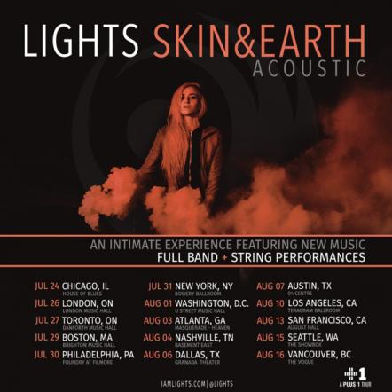 Lights Announces Skin&Earth Acoustic Album & Tour