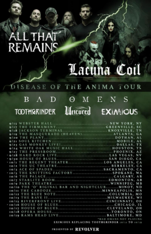 Lacuna Coil & All That Remains Announces Co-Headline Tour