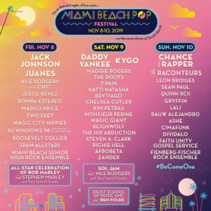 The Miami Beach Pop Festival Announces Daily Lineups
