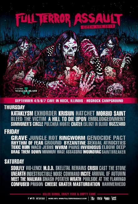 Full Terror Assault Open Air Festival Announces Daily Band Lineups, Special Sale Ticket Pricing + Chicago Pre-Party