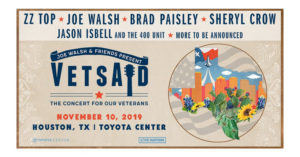 Brad Paisley, Sheryl Crow To Perform At VetsAid 2019