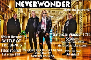 SoCal Rockers Neverwonder Compete In In Finals Of Wright Records' 'Battle Of The Bands'