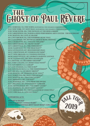The Ghost Of Paul Revere Announces Fall Tour 2019
