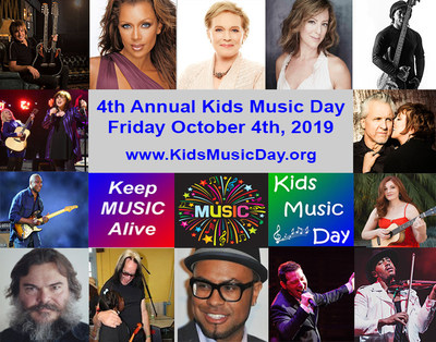4th Annual Kids Music Day; Friday, October 4th 2019; 600+ Locations Participating Worldwide