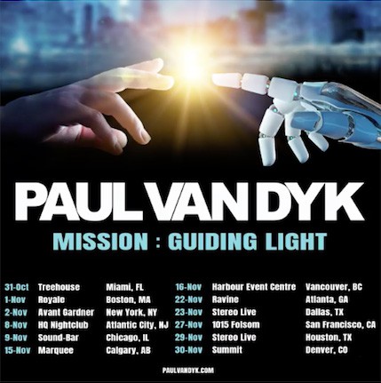 Paul Van Dyk Announces Fall Mission: Guiding Light Tour Of North America