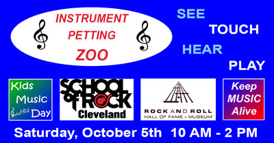 Rock Hall To Celebrate Kids Music Day With Musical Instrument Petting Zoo On October 5, 2019