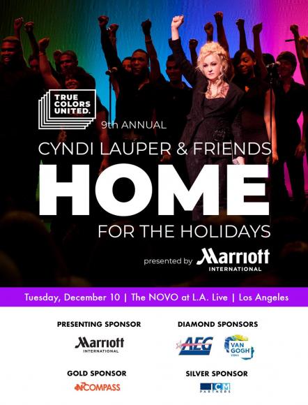 Cyndi Lauper's 9th Annual Home For The Holidays Star-Studded Benefit Concert To Take Place In LA For The First Time On December 10
