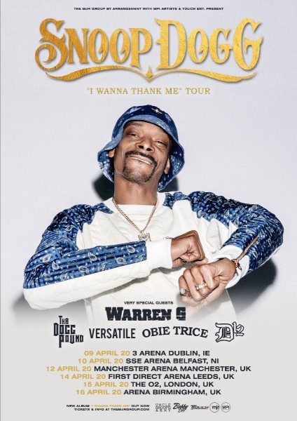 Snoop Dogg Announces UΚ Arena Tour For April 2020
