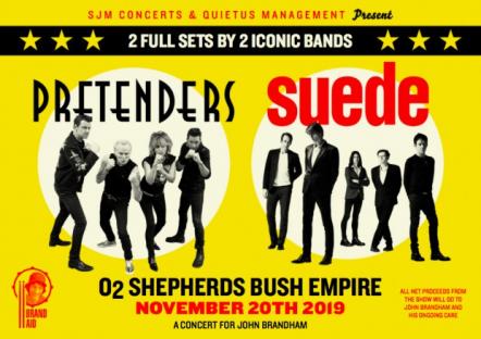 The Pretenders & Suede To Co-Headline Benefit Show At London's Shepherds Bush Empire On November 20, 2019