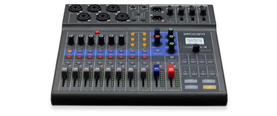 Zoom LiveTrak Series L-8 Digital Mixer & Multitrack Podcasting & Music Recorder; Preorder Now Available At B&H